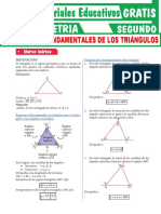 Propiedades Fundamentales de Los Triángulos para Segundo Grado de Secundaria