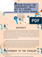 Guava AND Neem Leaf Extract As A Natural Preservative of Native Pechays