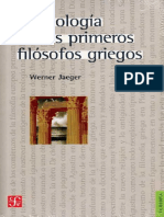 Cap. I, II Werner Jaeger - La Teologia de Los Primeros Filosofos Griegos