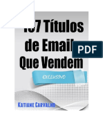 107 Titulos de Emails