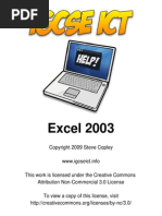 Excel 2003 For IGCSE ICT