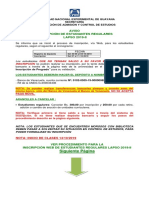 Procedimiento de Inscripción Lapso 2019-II-1