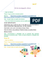 Plano de Aula de Teatro - Infantil