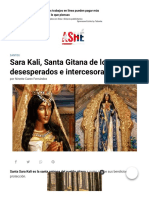 Sara Kali, Santa Gitana de Los Desesperados e Intercesora Del Amor