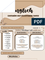 Countable & Uncountable Nouns