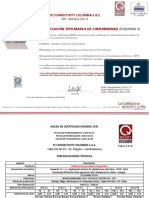Certificado de Producto Aislador Line Post 2021
