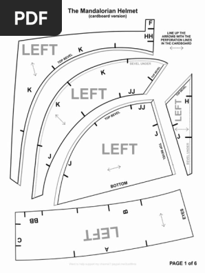 Cardboard Mandalorian Template