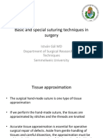 Basic and Special Suturing Techniques in Surgery