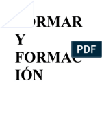 Formar y Formacion