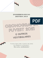 Cronograma Fuvest 2021