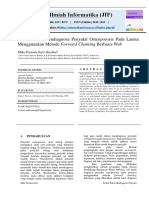 Sistem Pakar Mendiagnosa Penyakit Osteoporosis Pada Lansia Menggunakan Metode Forward Chaining Berbasis Web