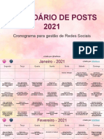 Calendario de Posts 2021