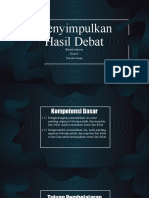 Menyimpulkan Hasil Debat