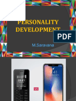 Personality Development: M.Saravana