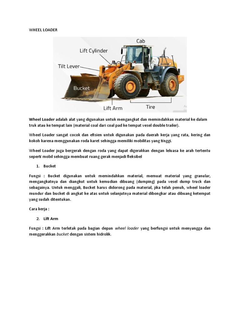Mekanisme Operasi Wheel Loader Pdf