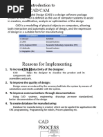 Introduction To Cad/Cam