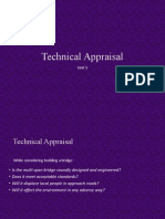 Technical Appraisal: Unit 5