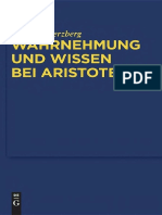 [Quellen Und Studien Zur Philosophie 97] Stephan Herzberg - Wahrnehmung Und Wissen Bei Aristoteles_ Zur Epistemologischen Funktion Der Wahrnehmung (Quellen Und Studien Zur Philosophie - Band 97) (2011, De Gruyter) - Libgen.lc