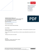 Sondex Heat Exchangers: Danfoss Ref: SD-2019-87 Date: 23 Anh Minh Technology Trading Co., LTD