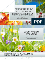 Syllabus For STEM at PBM Strand