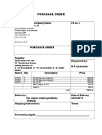 Purchase Order Form 1