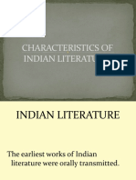 Characteristics of Indian Literature