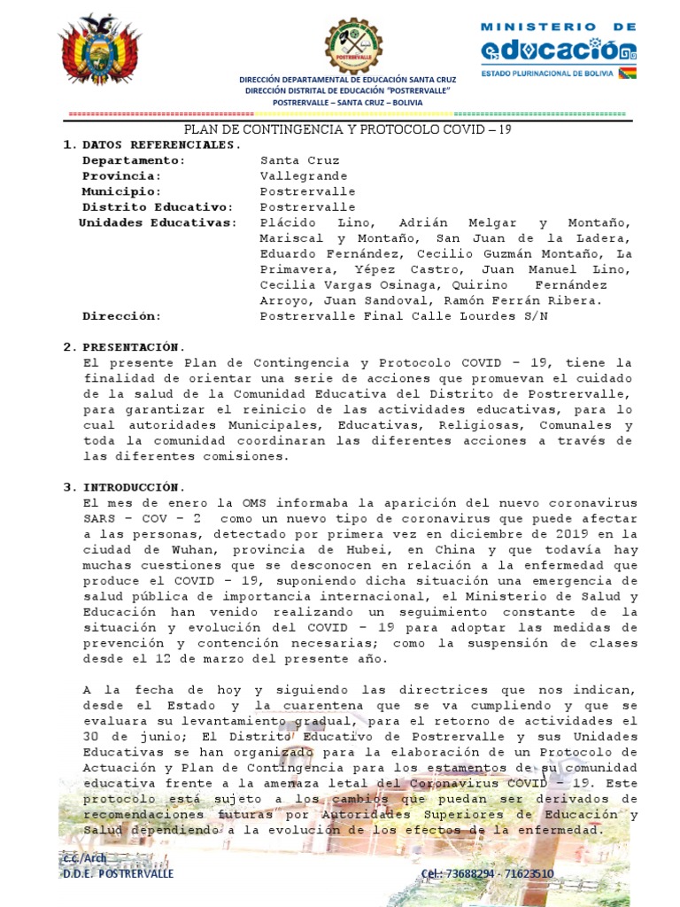 Plan de Emergencia Sanitaria COVID-19 | PDF | Hospital | Lavado de manos