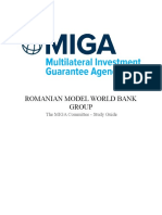 Romanian Model World Bank Group: The MIGA Committee - Study Guide