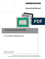 Operating Manual: Pressing Monitor EPW400