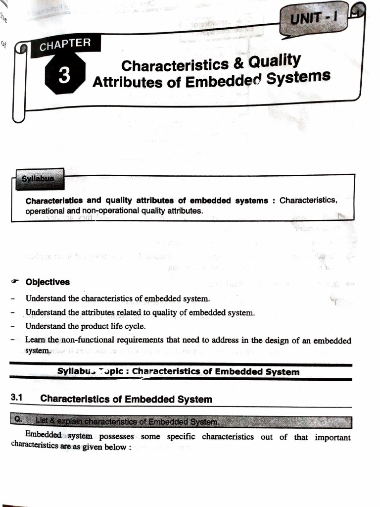 Attributes of Embedded Systems 3 Characteristics& Quality Download