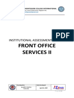 (REVISED)Institutional Assessment F.O Provide Club Reception Services