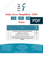 Daily News Simplified - DNS Notes - 14 June 2021