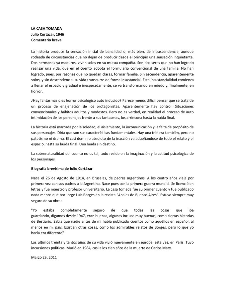 Download La Casa Tomada Y Otros Cuentos Pdf