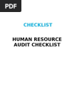 Checklist for Training Process Audit | Audit | Evaluation