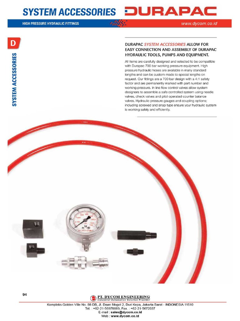 High Pressure Hydraulic Fittings PDF