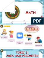 Math Area and Perimeter Lesson