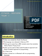 Python - Revision Tour