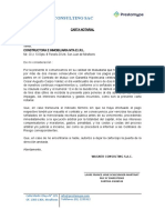 Carta Notarial Ejecución - CONSTRUCTORA E INMOBILIARIA MTA EIRL