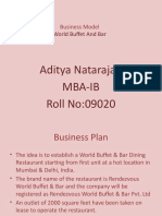 Aditya Natarajan Mba-Ib Roll No:09020: Business Model