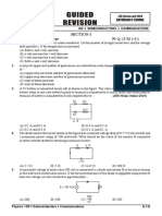 Guided Revision: Section-I Single Correct Answer Type 30 Q. (3 M (-1) )