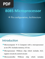 8085 Microprocessor: Pin Configuration, Architecture