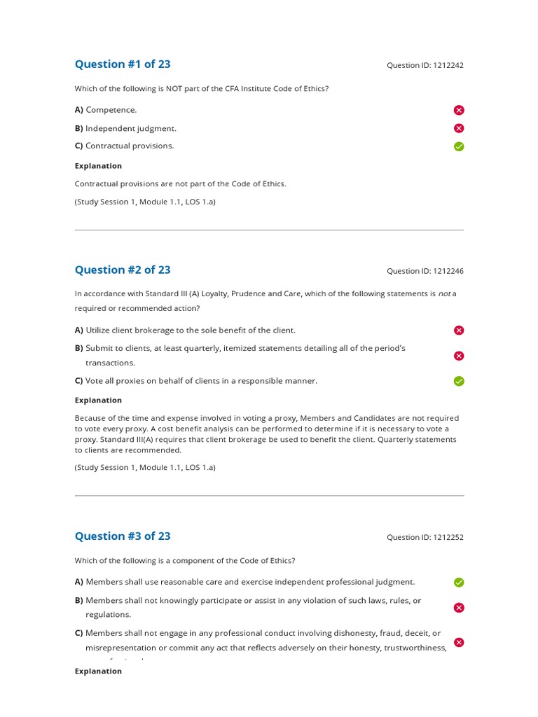 R01 Introduction To The Code and Standards - Answers | PDF | Law Of ...