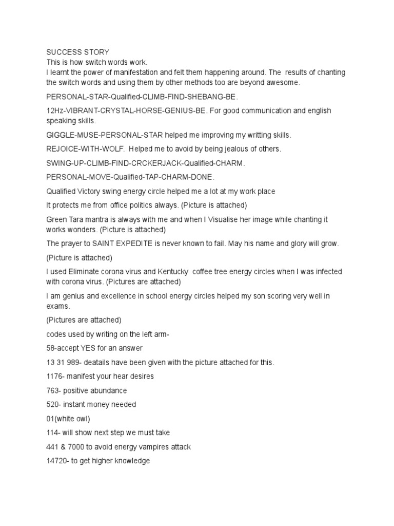 Switchwords For Getting Anything You Want PDF