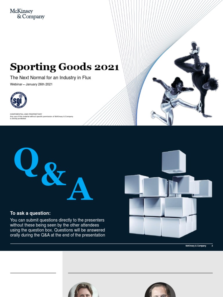 McKinsey Sporting Goods2021Report PresentationDeck 20200126 PDF