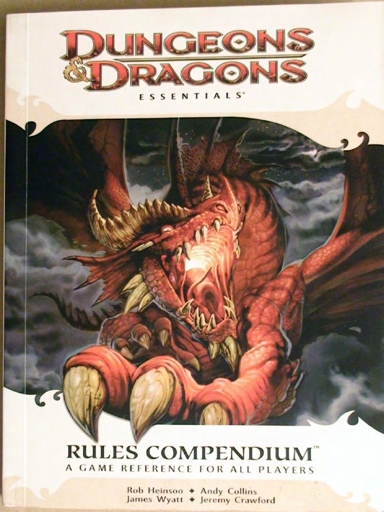 Rules Compendium - An Essential Dungeons & Dragons Compendium (4th ...