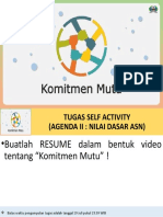 Tugas Self Activity Komitmen Mutu