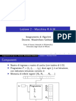 Lezione2 - Algoritmi-Macchina RAM