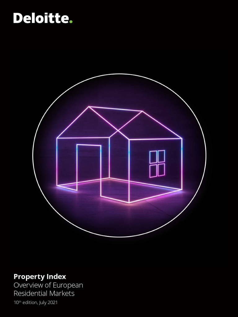 Deloitte Property Index 2021 PDF Recession European Central Bank