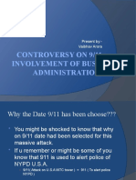 Controversy On 9/11 Involvement of Bush Administration.: Present By:-Vaibhav Arora