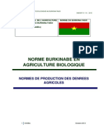 Normes Burkinabè en Agriculture Biologique - BF